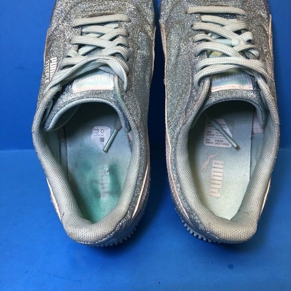 Puma Steeple GLITZ AOG Light Blue Glitter Size 5 - Picture 7 of 8